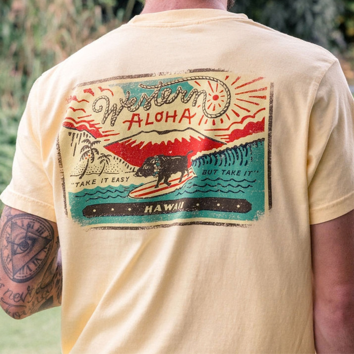 Logo Pocket Tee - Yellow