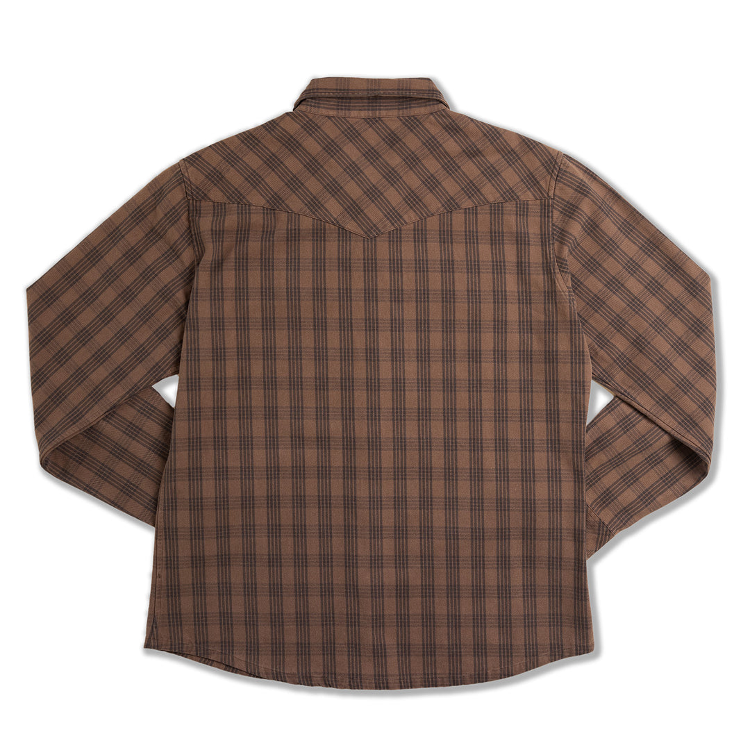Brown Charcoal Palaka Waimea Overshirt