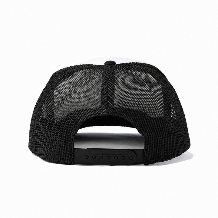 Double Lei Boar Foam Trucker Hat Black