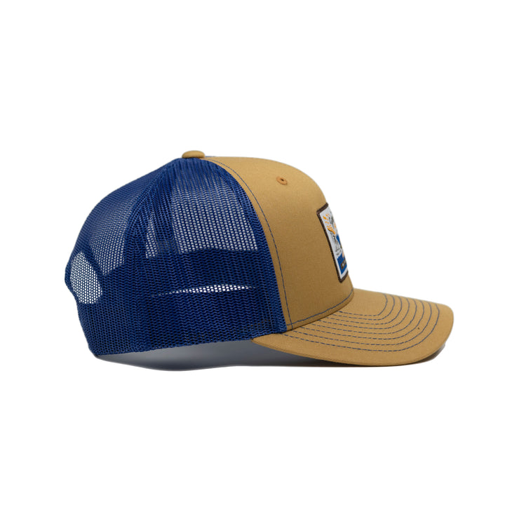 Take It Easy Snapback - Blue / Caramel