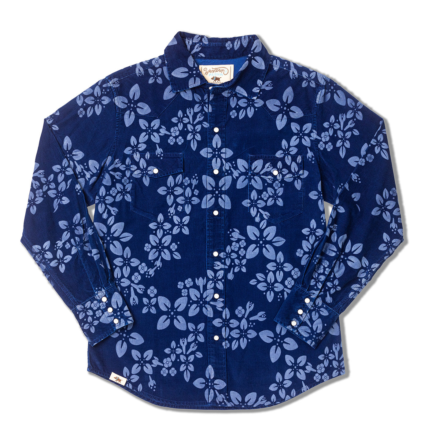 Men's Corduroy Western Shirt Hawaiian Sandalwood