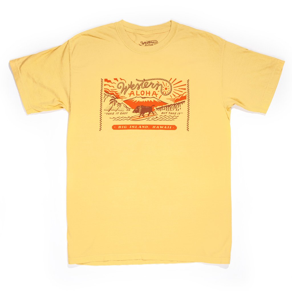 Surfing Boar Big Logo Tee
